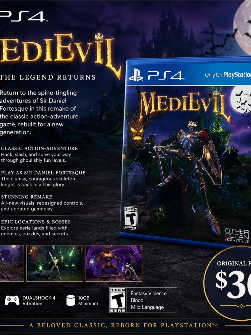 Sony PS4 MediEvil Game